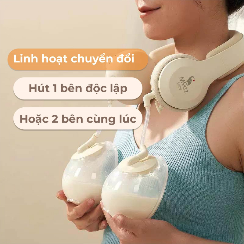 Máy hút sữa di động Moaz BéBé MB-091 linh hoạt chuyển đổi