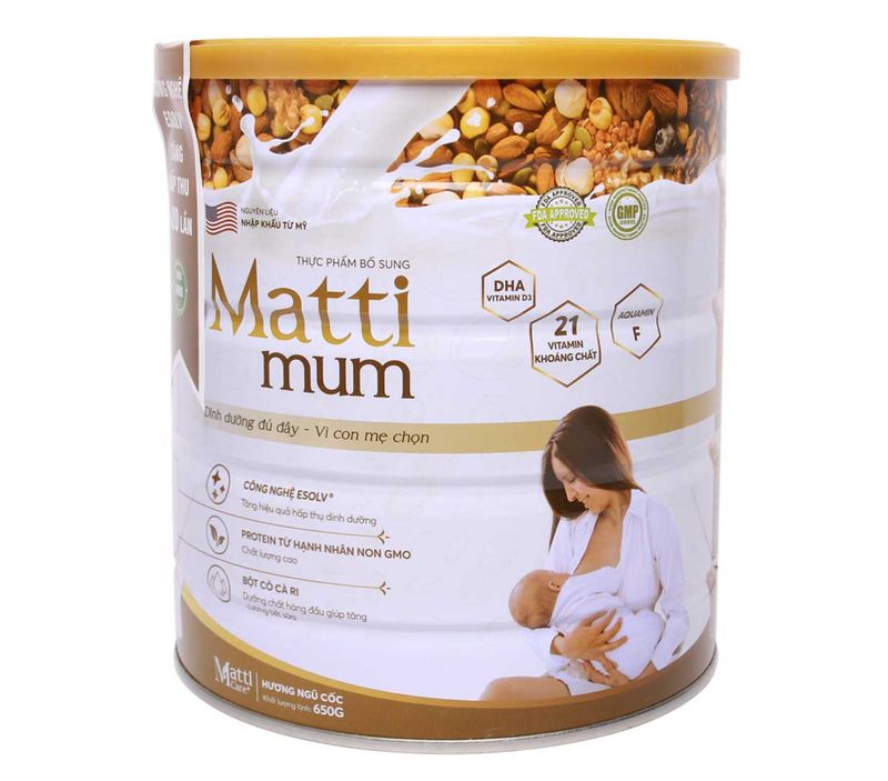 Sữa hạt Matti Mum lợi sữa cho mẹ sau sinh 650g