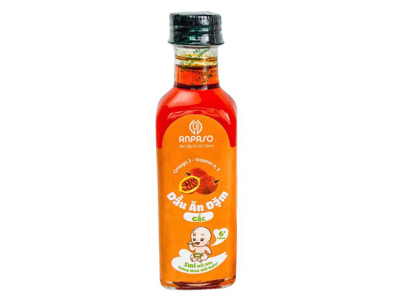 Dầu ăn dặm cho bé Anpaso gấc 100ml