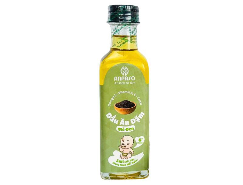 Dầu ăn dặm cho bé Anpaso mè đen 100ml