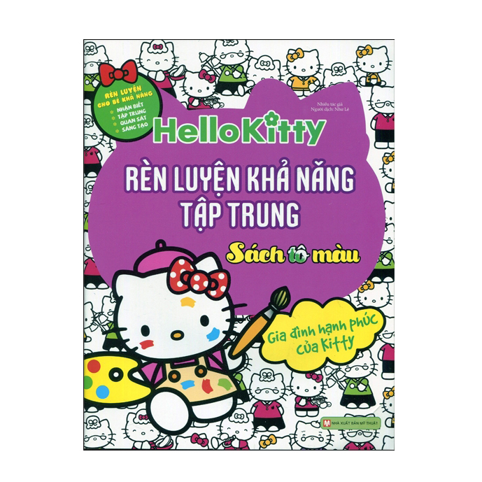 Sách Hello Kitty - Rèn luyện khả năng tập trung (Tô màu)