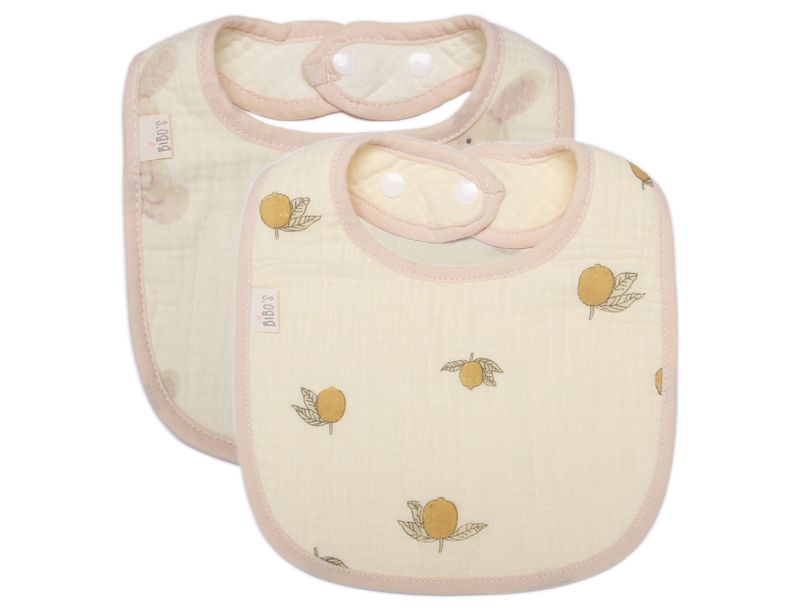 Yếm xô muslin Bibo's chữ U họa tiết