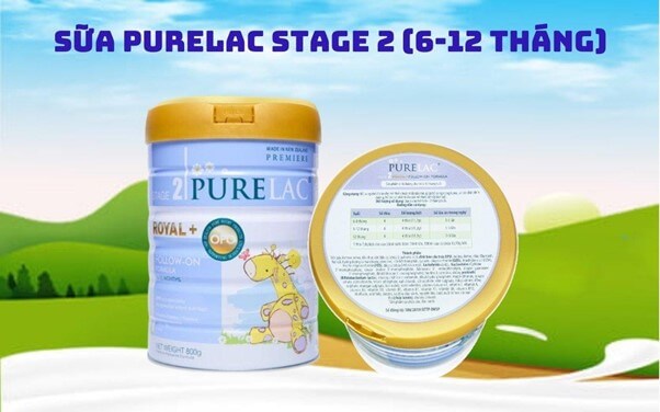 Sữa PureLac Royal Infant Formula số 2 800g (6 - 12 tháng)