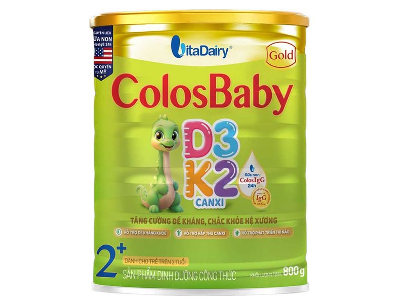 Sữa Colosbaby Gold D3K2 2+ 800g