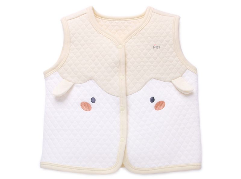 Áo gile bé gái Bibo's H18257 vàng tai cừu