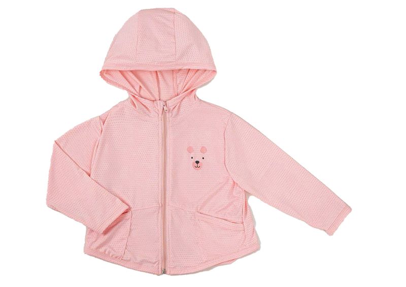 Áo khoác đa năng bé gái Little Love màu hồng