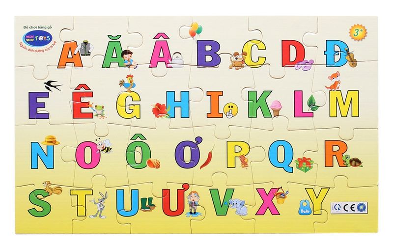 Bảng gỗ bé vui học chữ Winwin Toys