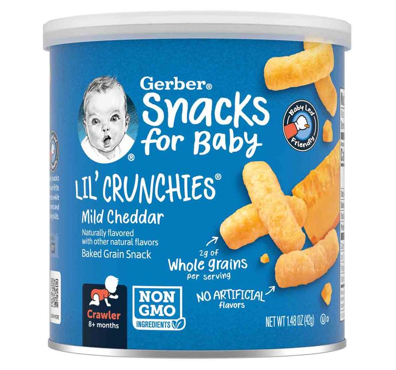 Bánh ăn dặm Gerber Lil's Crunchies vị phô mai 42g