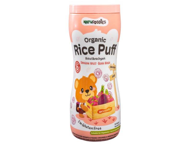 Bánh gạo hữu cơ Natufoodies vị thanh long 42g (Trên 6 tháng)