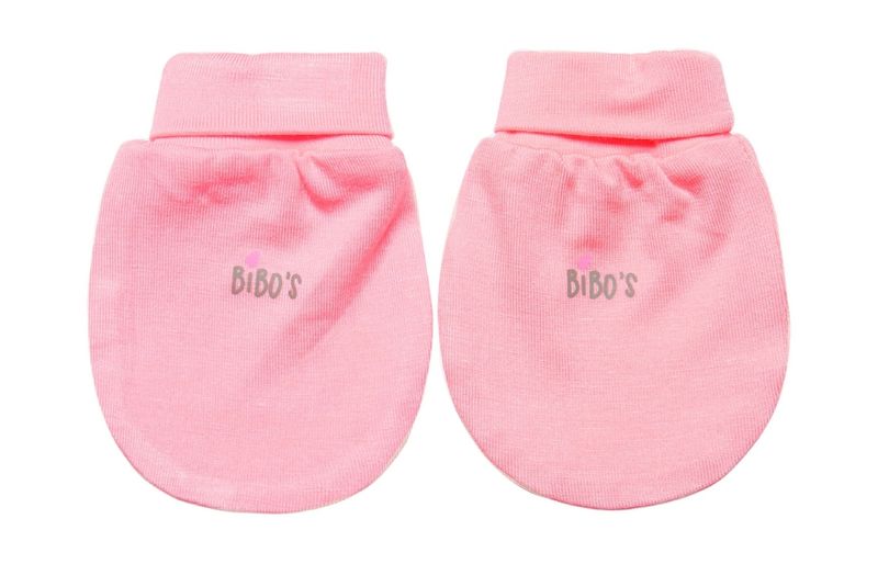 Bao tay bo sơ sinh Bibos tre TMQS1850 hồng đậm