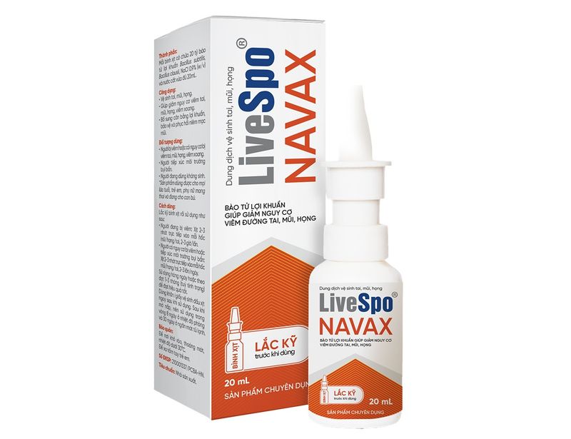 Bào tử lợi khuẩn Livespo Navax dạng xịt 20ml