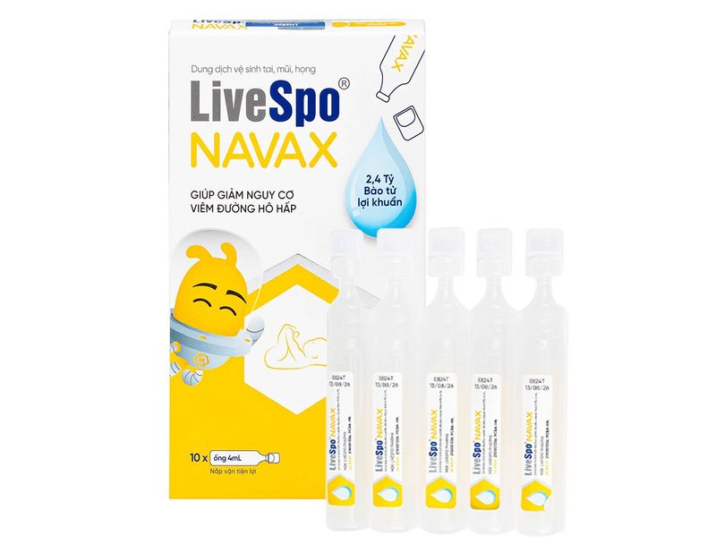 Bào tử lợi khuẩn Livespo Navax sơ sinh hộp 10 ống