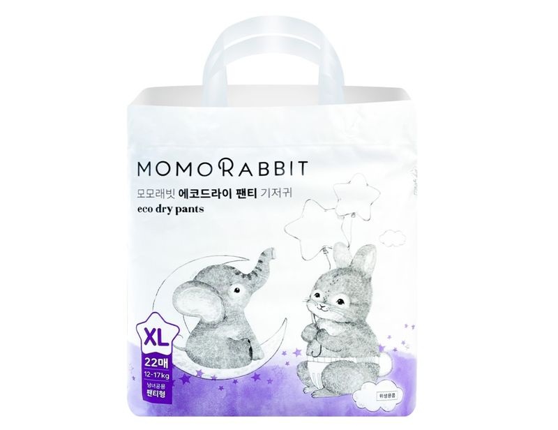 Bỉm quần Momo Rabbit ban đêm size XL 22 miếng