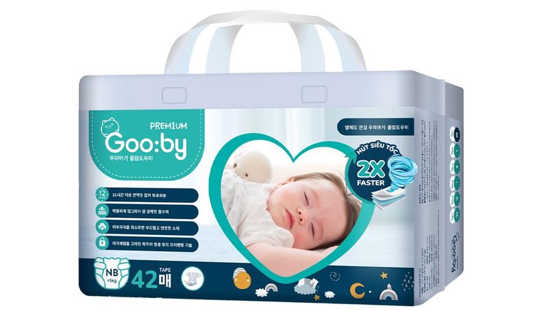 Tã dán Gooby Premium size Newborn 42 miếng
