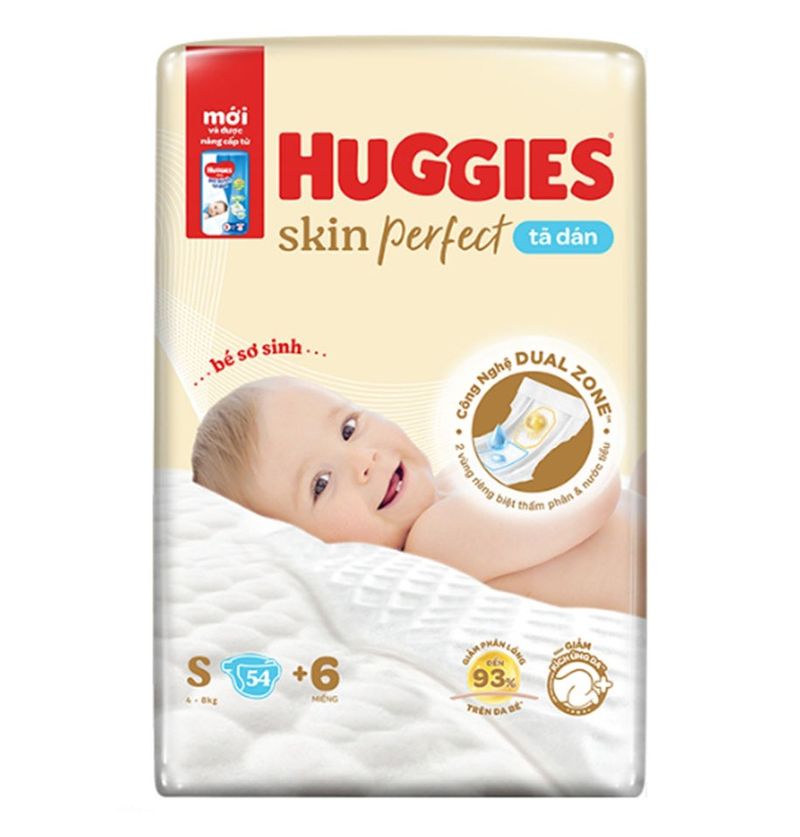 Tã dán Huggies cộng miếng size S 54