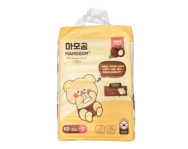 Bỉm - Tã dán Mamogom hữu cơ size S 62 miếng