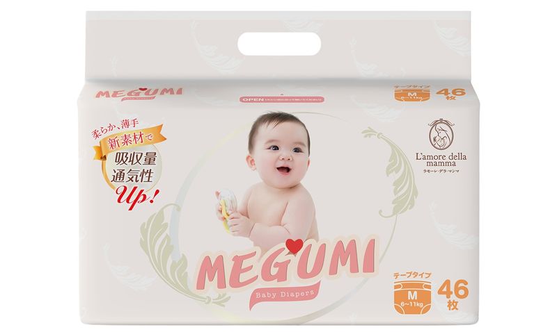 Bỉm - Tã dán Megumi size M 46 miếng