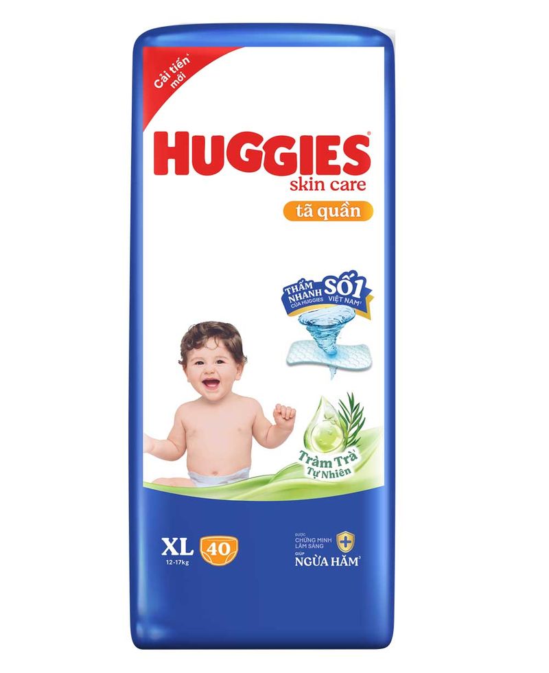 tã quần Huggies tràm trà kin care size XL