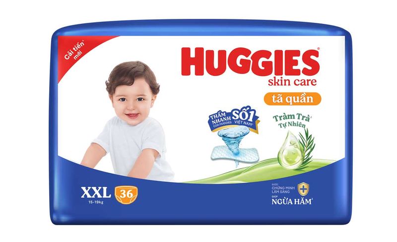 tã quần huggies tràm trà xxl36
