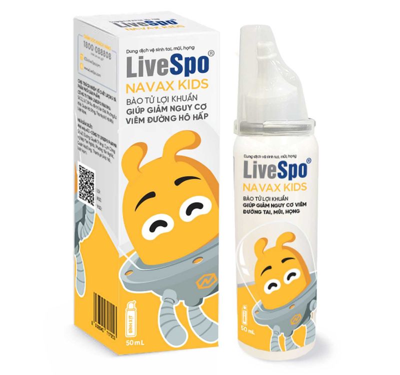 Bình xịt vệ sinh LiveSpo Navax Kids 50ml