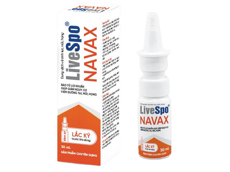 Bình xịt vệ sinh tai, mũi, họng LiveSpo Navax nhựa 30ml