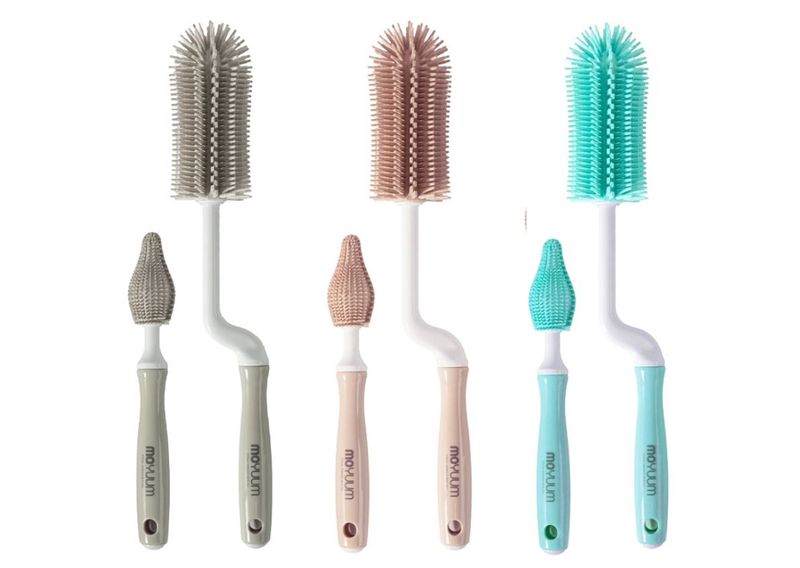 Bộ cọ rửa bình sữa Moyuum silicone