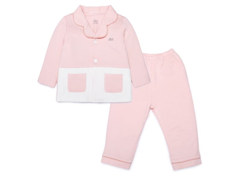 Bộ pyjama Bibo’s bamboo da cá hồng