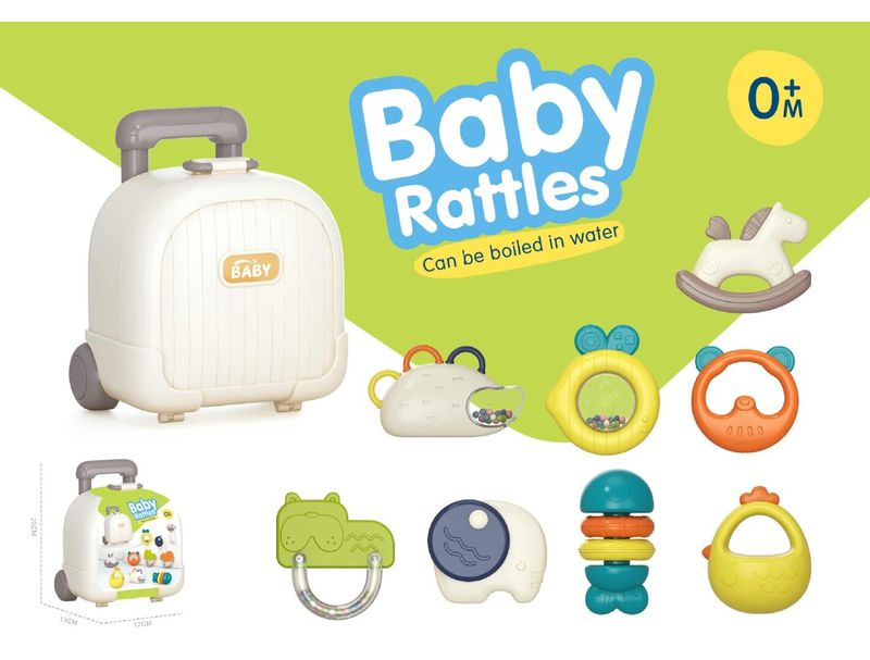 Bộ xúc xắc gặm nướu Baby Rattles 8 món
