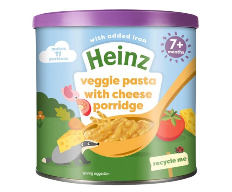 Bột ăn dặm Heinz vị mỳ ý rau củ phomai 200g