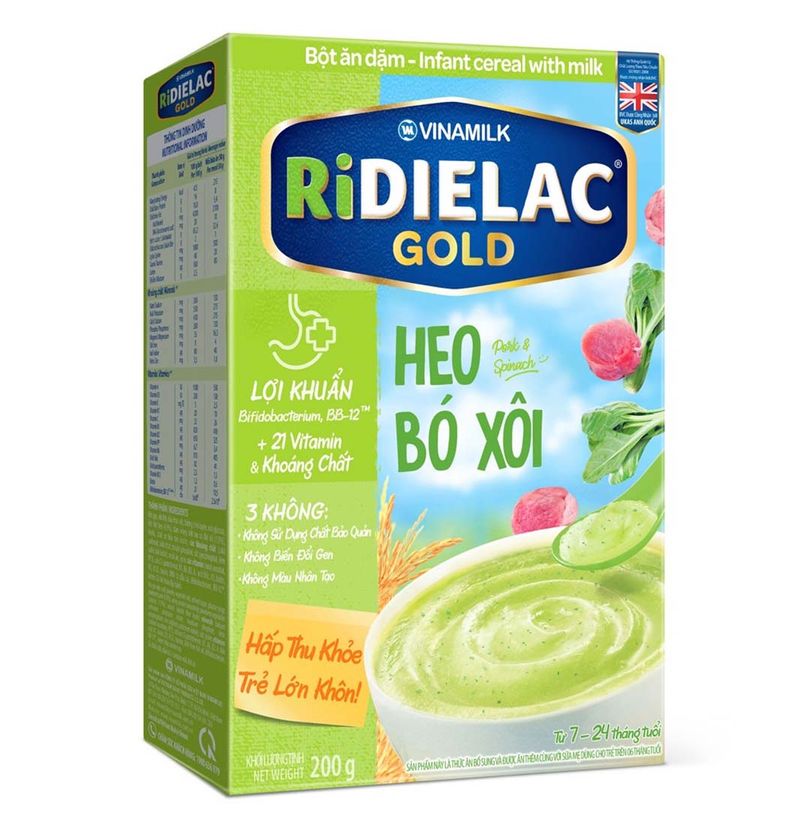 bột ăn dặm ridielac gold