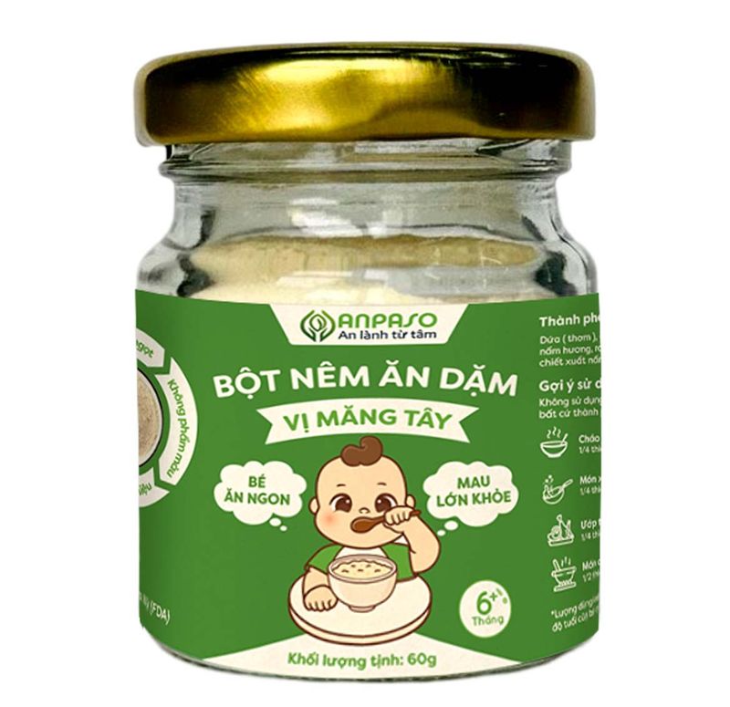 bột nêm ăn dặm anpaso vị măng tây