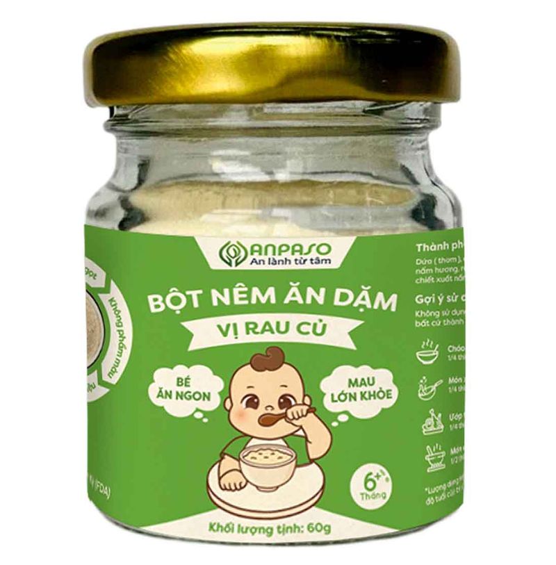 bột ăn dặm anpaso vị rau củ