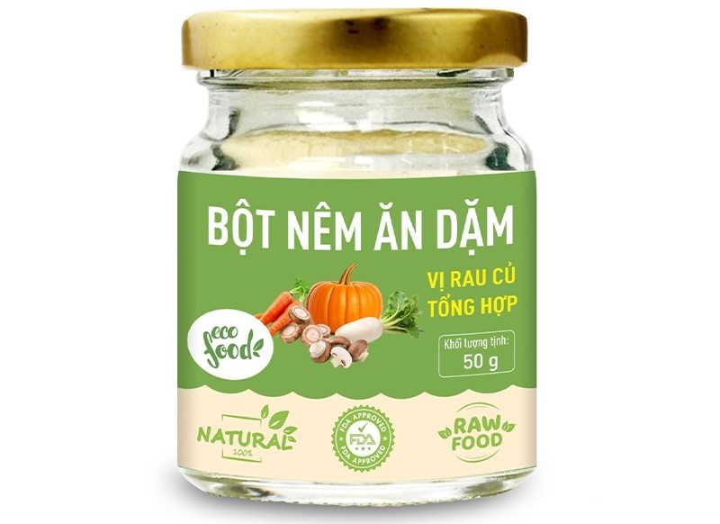Bột nêm ăn dặm Ecofood rau củ tổng hợp 50g