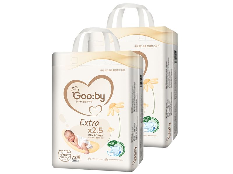  Bỉm - Tã dán Gooby Extra size Newborn Little 72 miếng (Dưới 4kg)
