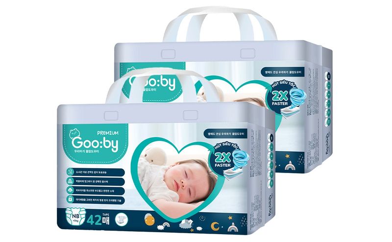 Tã dán Gooby Premium size Newborn 42 miếng