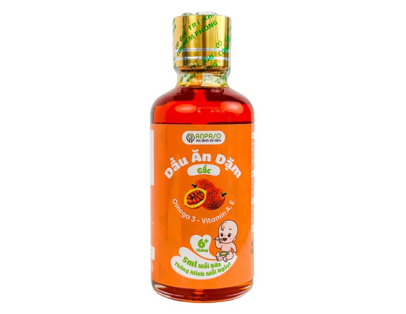 Dầu ăn dặm cho bé Anpaso gấc 50ml