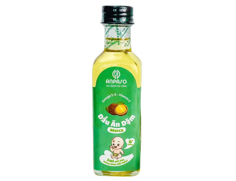 Dầu ăn dặm cho bé Anpaso macca 100ml