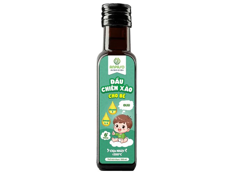 Dầu chiên xào cho bé Anpaso oliu 100ml