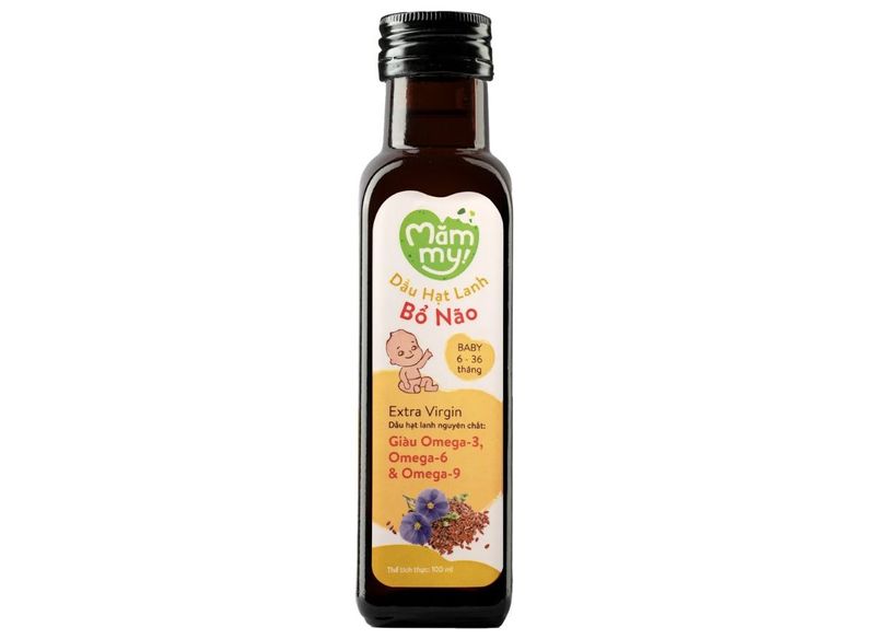 Dầu hạt lanh ăn dặm Mămmy bổ não 100ml 