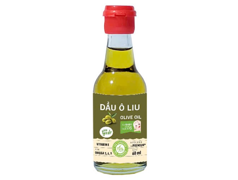 Dầu ô liu nguyên chất ép lạnh Ecofood 60ml