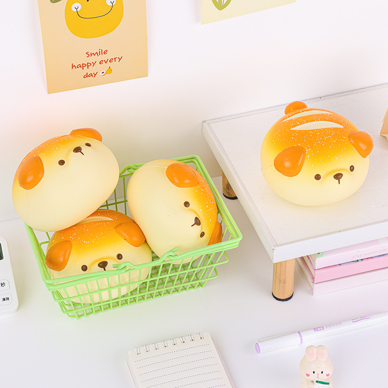 Đồ chơi bóp dẻo hình bánh mì cún con
