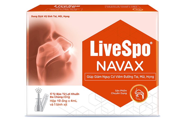 Dung dịch vệ sinh tai mũi họng Livespo Navax 10 ống x 4ml