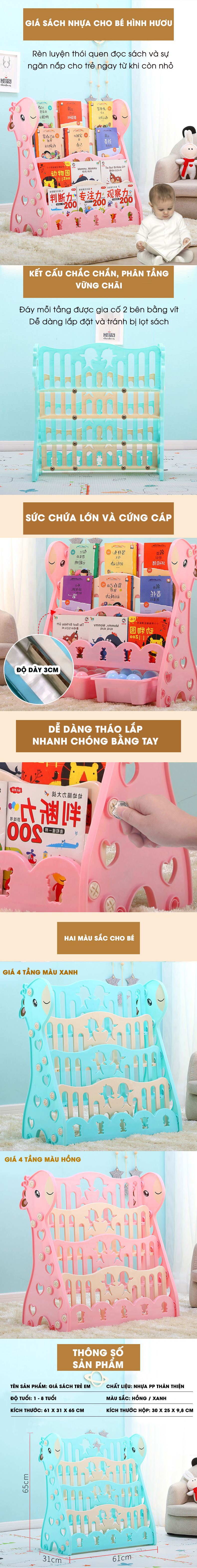 Chuyển đến phần đầu của thư viện hình ảnh Giá sách nhựa cho bé hình hươu BBWZ01/02