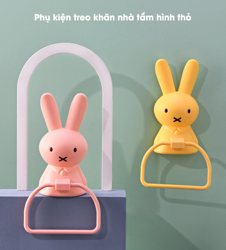 Giá treo khăn nhà tắm hình thỏ DDL 660/661
