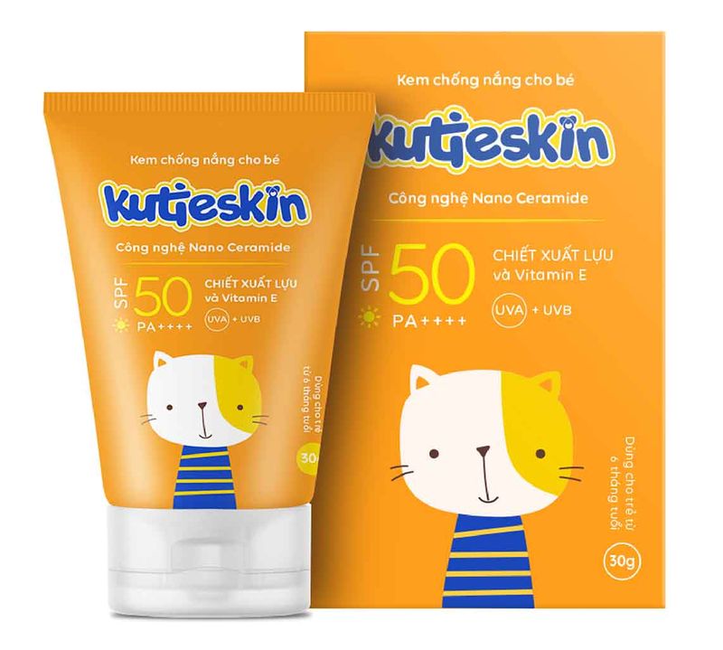Kem chống nắng cho bé Kutieskin SPF50 PA++++
