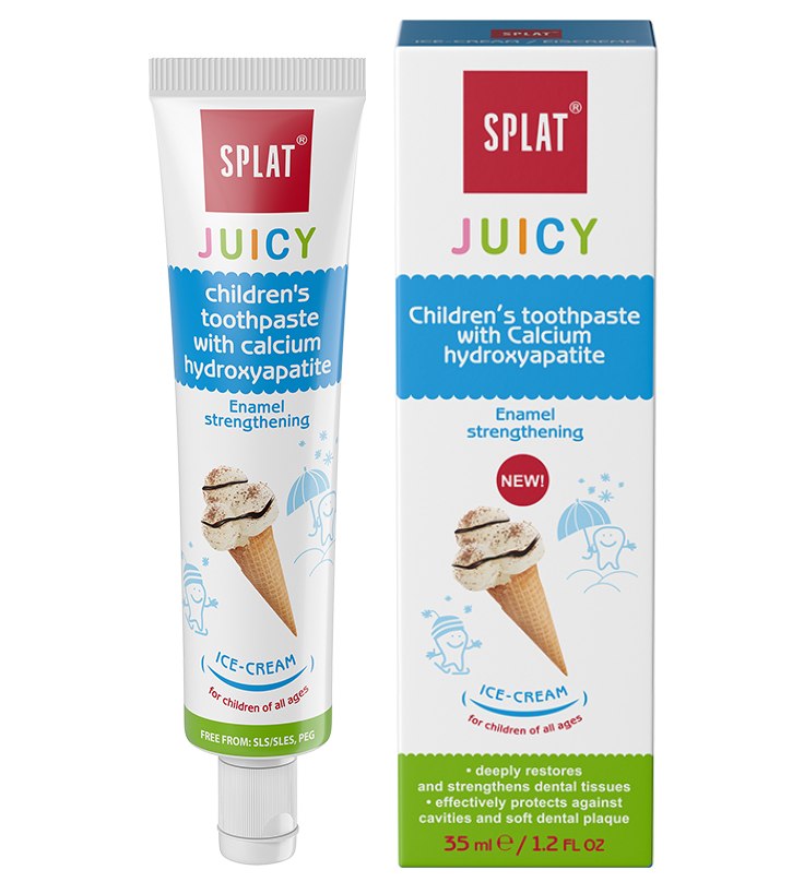 Kem đánh răng trẻ em Splat Juicy hương kem 35ml 