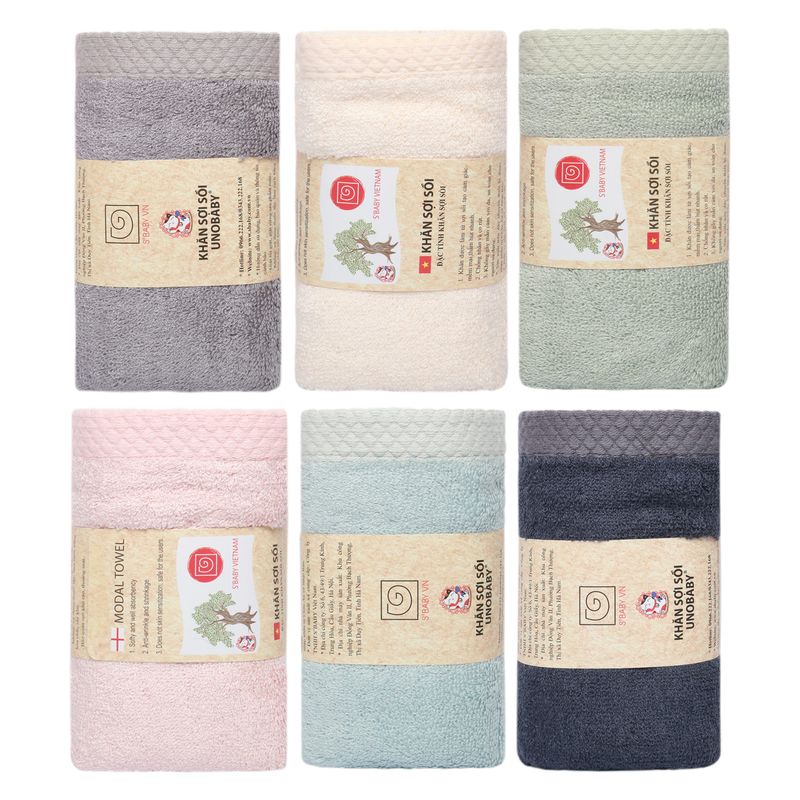Khăn mặt sợi sồi Unobaby 28 x 50cm