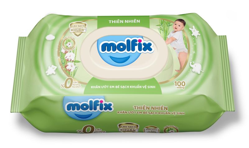 Khăn ướt Molfix thiên nhiên