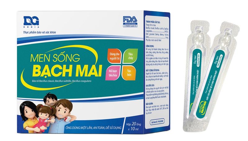 Men sống Bạch Mai (hộp 20 ống x 10ml)