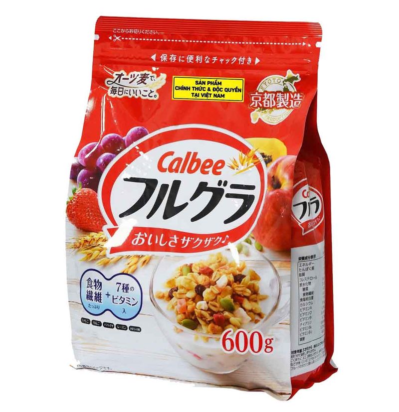 Ngũ cốc trái cây Calbee 600g